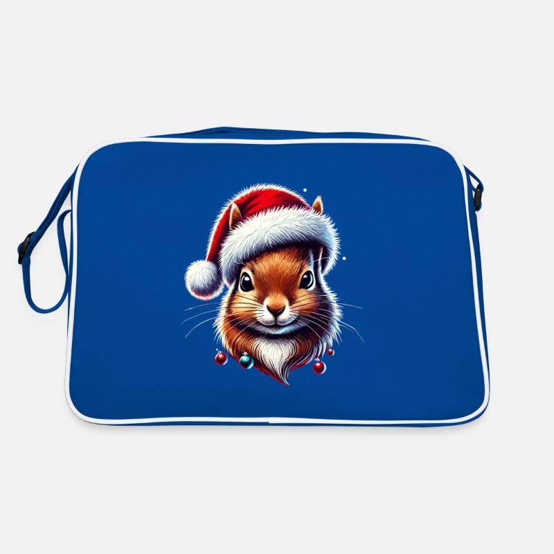 Écureuil de Noël avec chapeau Sac Retro