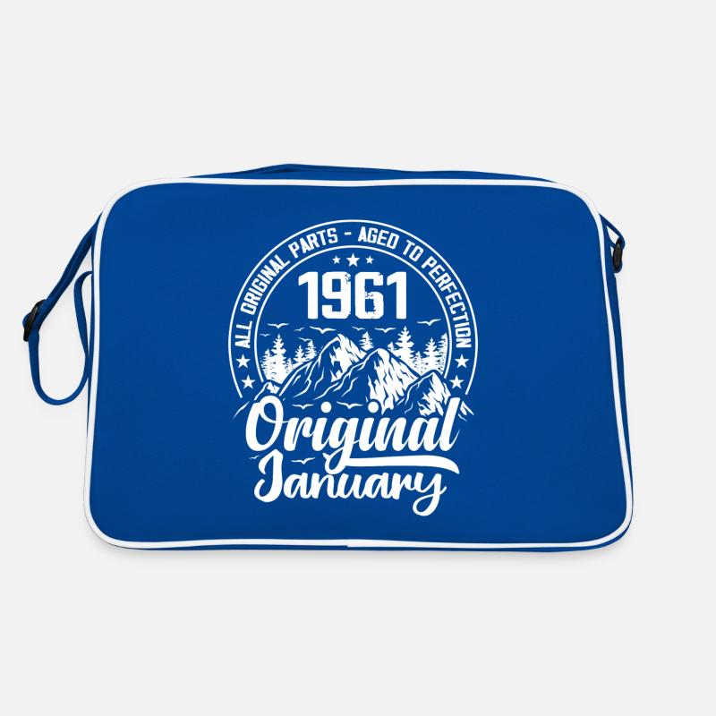 January 1961 Original 63 Year Old Birthday Gift Retro Bag
