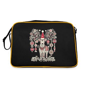 Noël Vintage Renne Magie - Sac Retro - noir/or - Dos