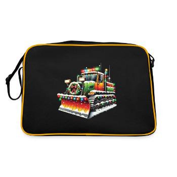 Véhicule de déneigement de Noël d’hiver - Sac Retro - noir/or - Dos