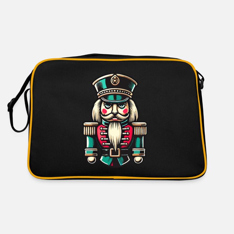 Christmas Nutcracker Illustration Retro Bag