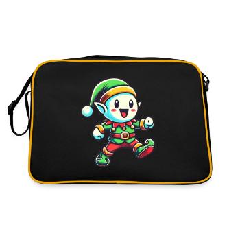 Joyeux nain de Noël pour une ambiance festive - Sac Retro - noir/or - Dos