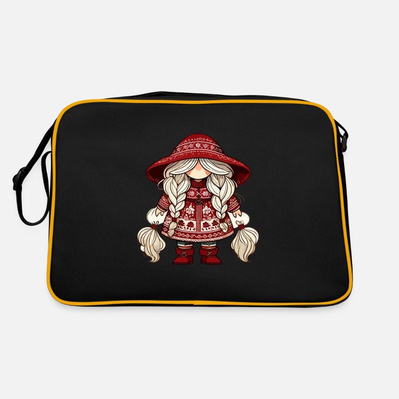 Gnomin de Noël dans le style scandinave Sac Retro