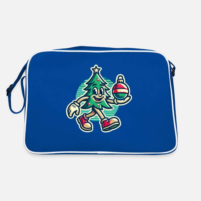 Arbre de Noël rétro drôle avec boule Sac Retro