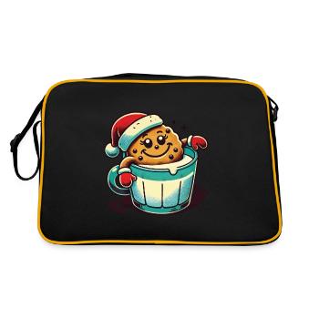 Christmas Retro Vintage Cookie Cup - Retro Bag - black/gold - Back