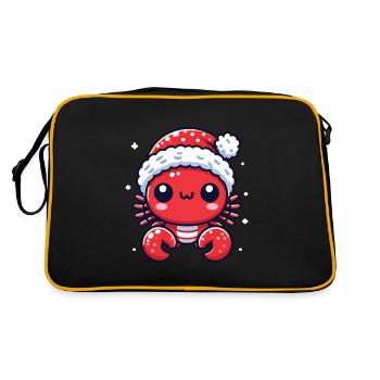 Sweet Christmas Crab Joy - Retro Bag - black/gold - Back