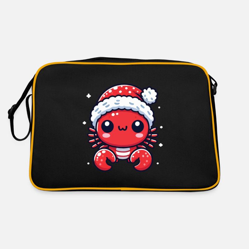 Douce joie de crabe de Noël Sac Retro