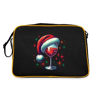 Plaisir du vin de Noël avec splendeur - Sac Retro - noir/or - Dos