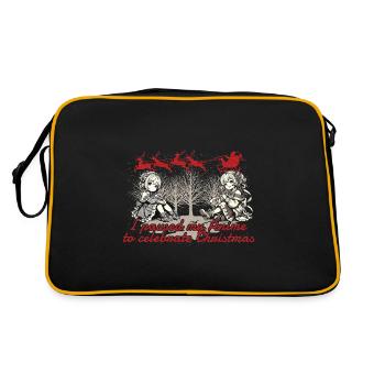 Style Kawaii de Noël animé - Sac Retro - noir/or - Dos