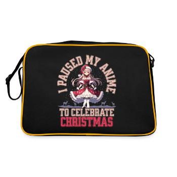Noël animé pour les fans et les amoureux - Sac Retro - noir/or - Dos