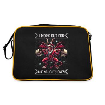 Krampus Christmas Motivation Training Design - Retro Bag - black/gold - Back