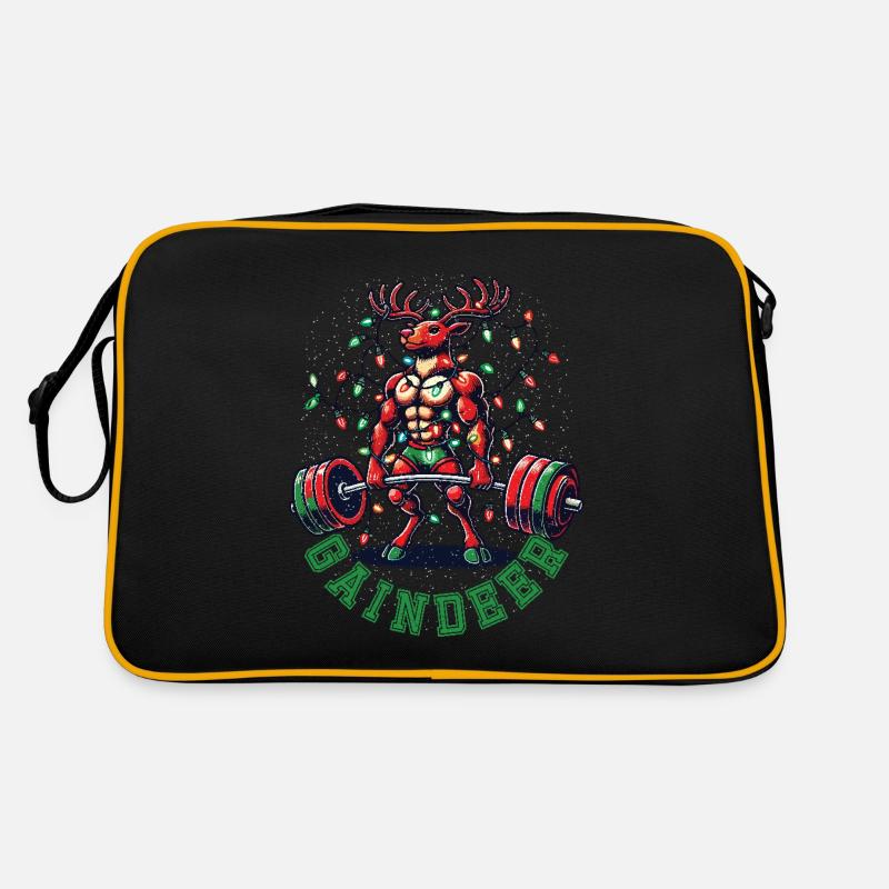 Haltérophile de Noël Renne Gaindeer Sac Retro