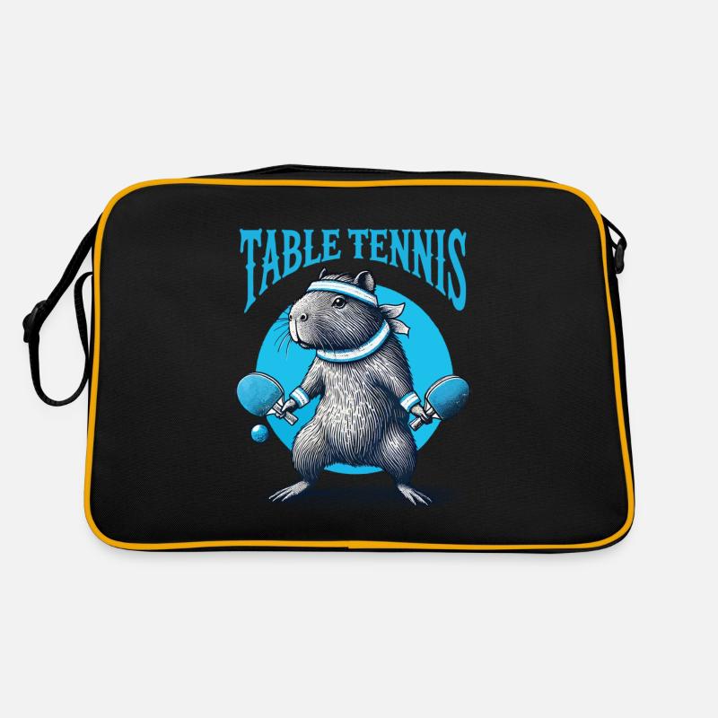 Capybara Funny Table Tennis Adventurer Retro Bag