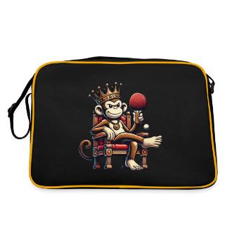 Règle de tennis de table Funny Monkey King - Sac Retro - noir/or - Dos