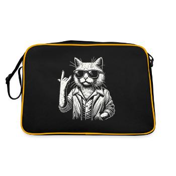 Funny Cat Heavy Metal Festival - Sac Retro - noir/or - Dos