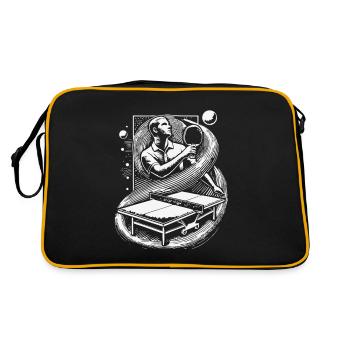 Une expérience magistrale de jeu de tennis de table pour les fans - Sac Retro - noir/or - Dos