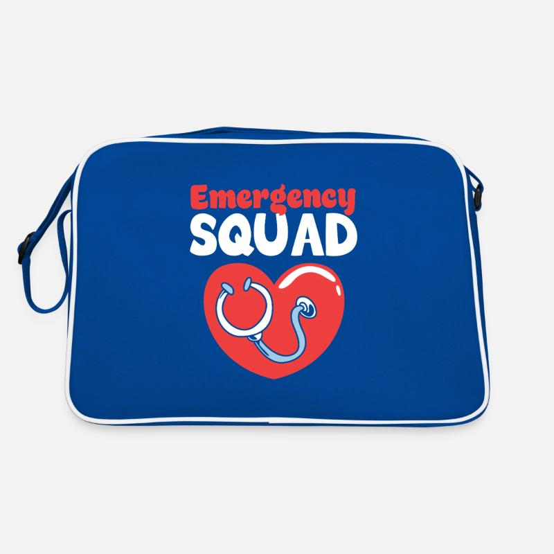 Notfall Krankenschwester Team Retro Tasche