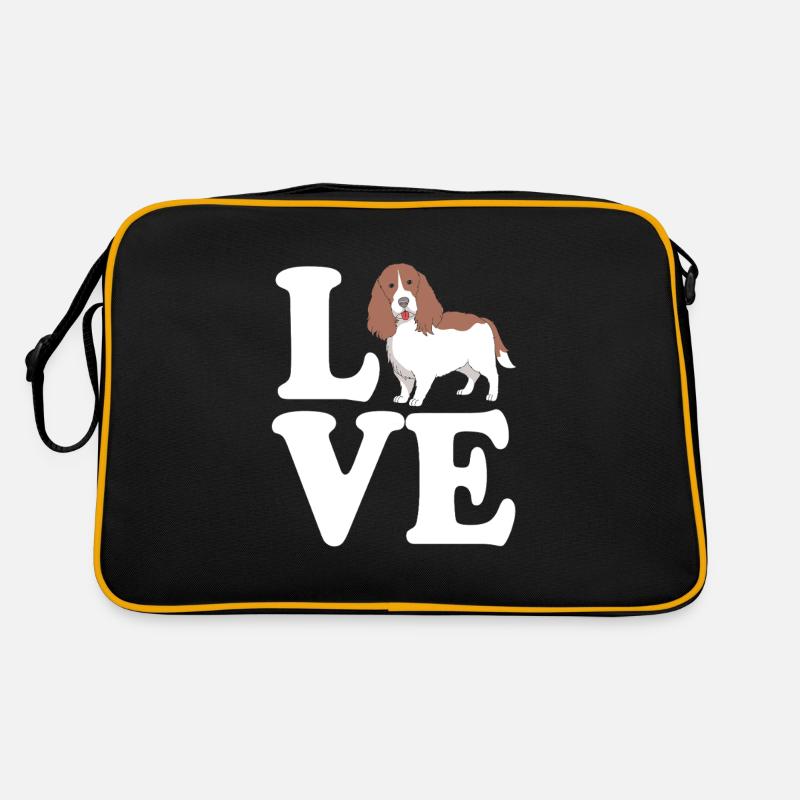 Springer Spaniel Hund Retro Tasche