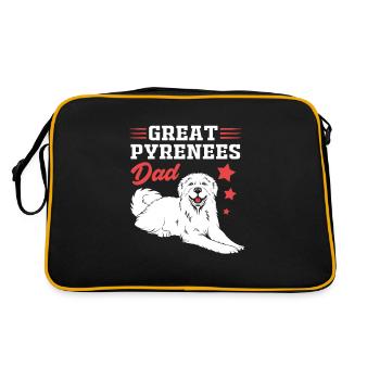 Chien des Pyrénées - Sac Retro - noir/or - Dos