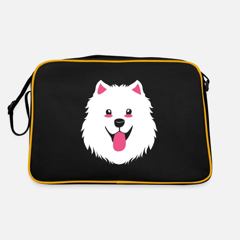 Samojede Hund Samoyed Retro Tasche