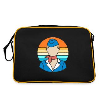 Hôtesse de l’air Hôtesse de l’air - Sac Retro - noir/or - Dos