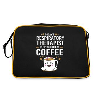 Breathing Breathing Respiratory Therapist Oxygen - Retro Bag - black/gold - Back