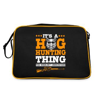 Chasse au sanglier - Sac Retro - noir/or - Dos
