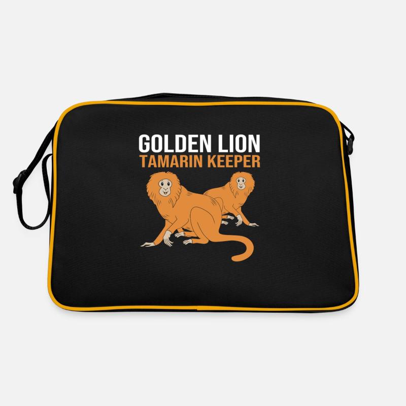 Singe Tamarin Singe Singe Visage de Singe Sac Retro