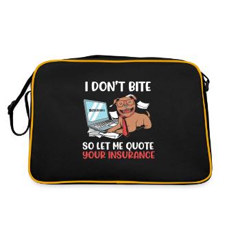 Insurance Insurance Agent Assets - Retro Bag - black/gold - Back