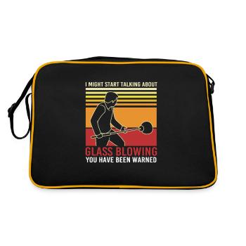 Glass Glassblower - Retro Bag - black/gold - Back