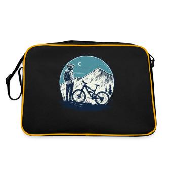 Cyclisme Aventure Montagnes Cavaliers de nuit - Sac Retro - noir/or - Dos