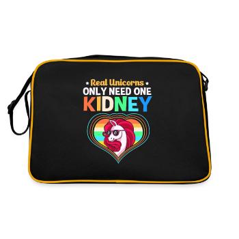 Kidney Donor Donor Kidney - Retro Bag - black/gold - Back