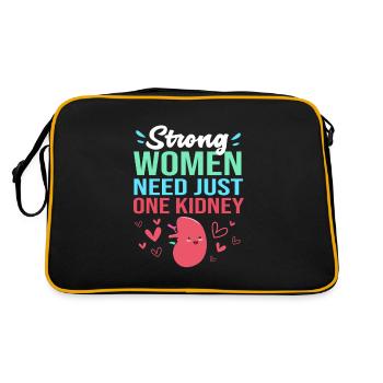 Kidney Donor Donor Kidney - Retro Bag - black/gold - Back