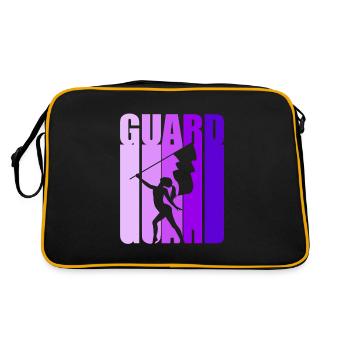 Flag Flag Waving Flag Waver Carnival - Retro Bag - black/gold - Back