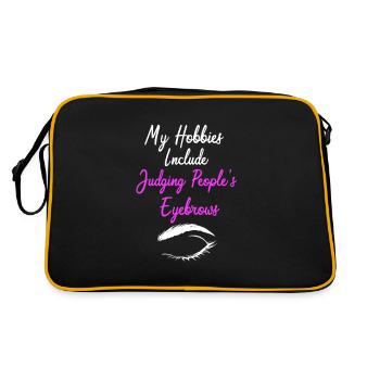 Kosmetik Kosmetikerin Microblading Make-up - Retro Tasche - Schwarz/Gold - Hinten