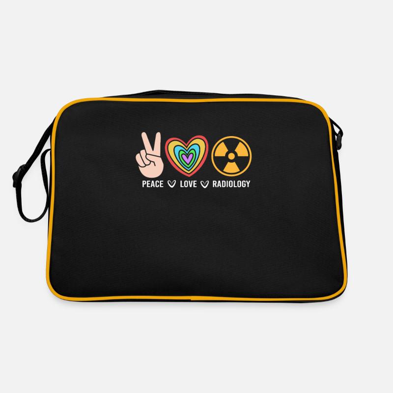 Radiologie Nuklear Atom Nuklearmedizin Retro Tasche