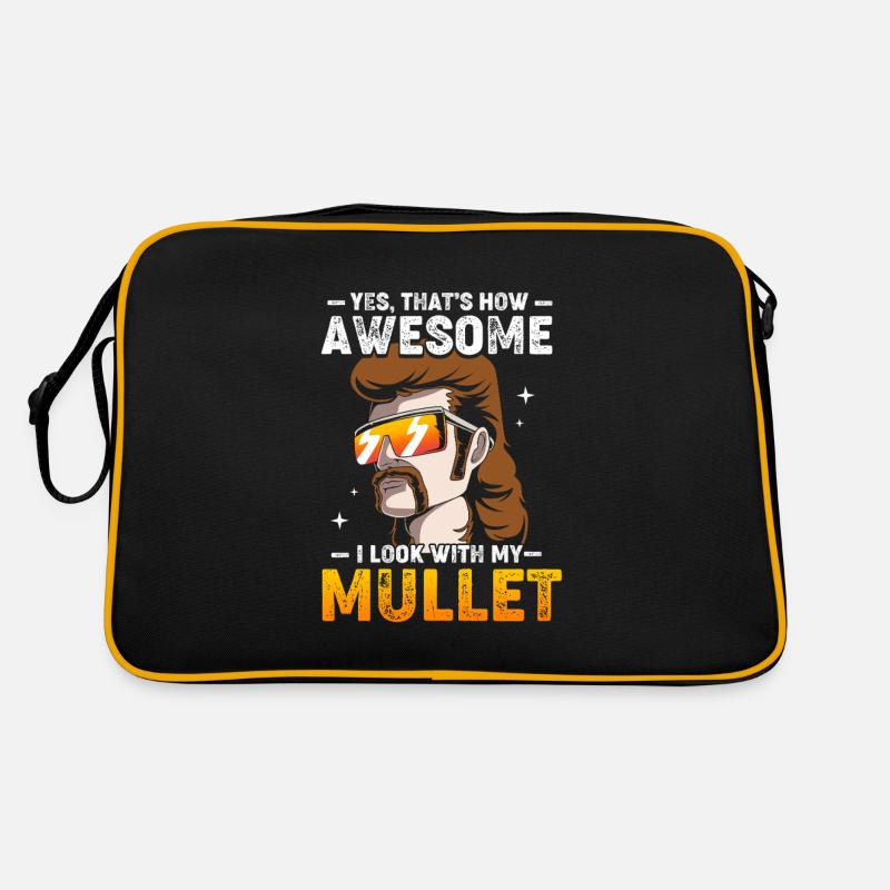 Mulet Coupe de cheveux Mulet Sac Retro