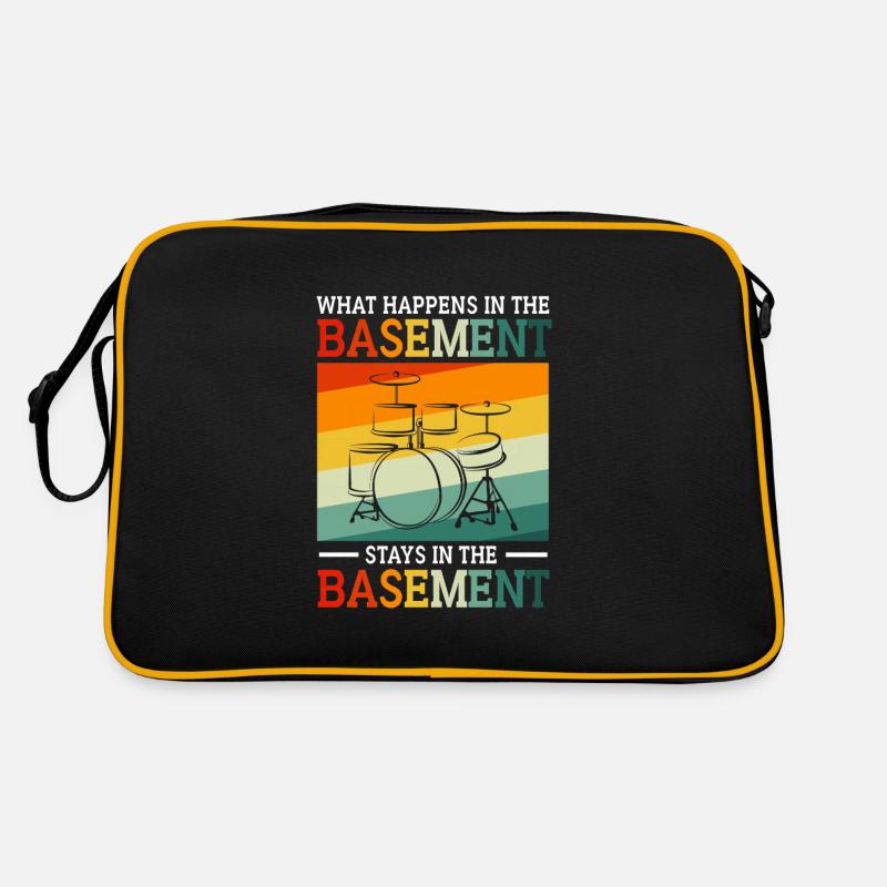Schlagzeuger Schlagzeug Drumsticks Retro Tasche