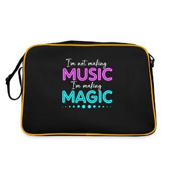 DJ Djing Label Keyboard - Retro Bag - black/gold - Back