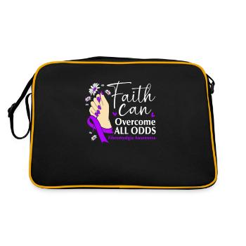 Fibro Fibromyalgia - Retro Bag - black/gold - Back
