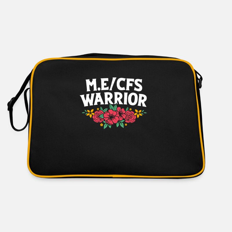 ME CFS - Retro Tasche - Schwarz/Gold