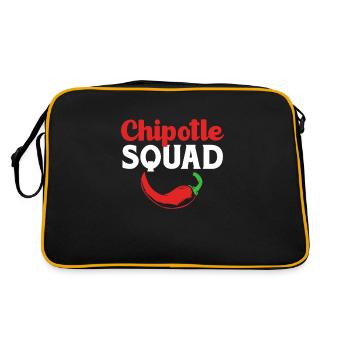 Chipotle Chili Jalapeño Piment fort Piment chili - Sac Retro - noir/or - Dos