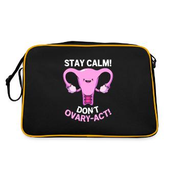 Obgyny Obstetrics Midwife - Retro Bag - black/gold - Back