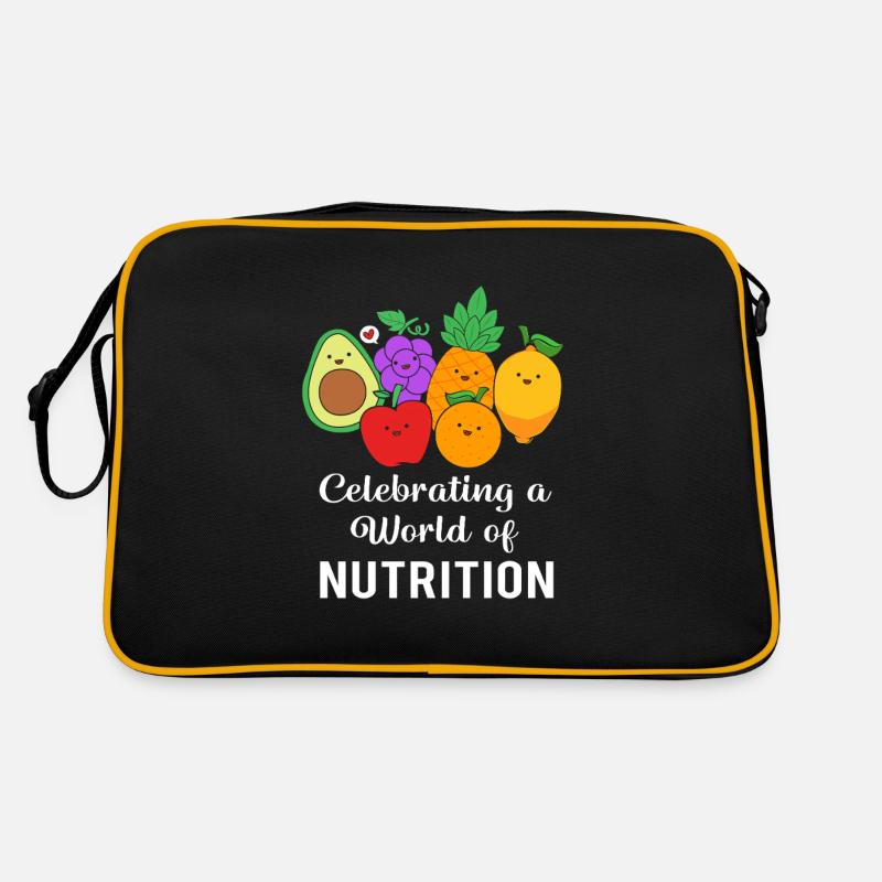 Ernährung Lebensmittel Nahrungsmittel Retro Tasche