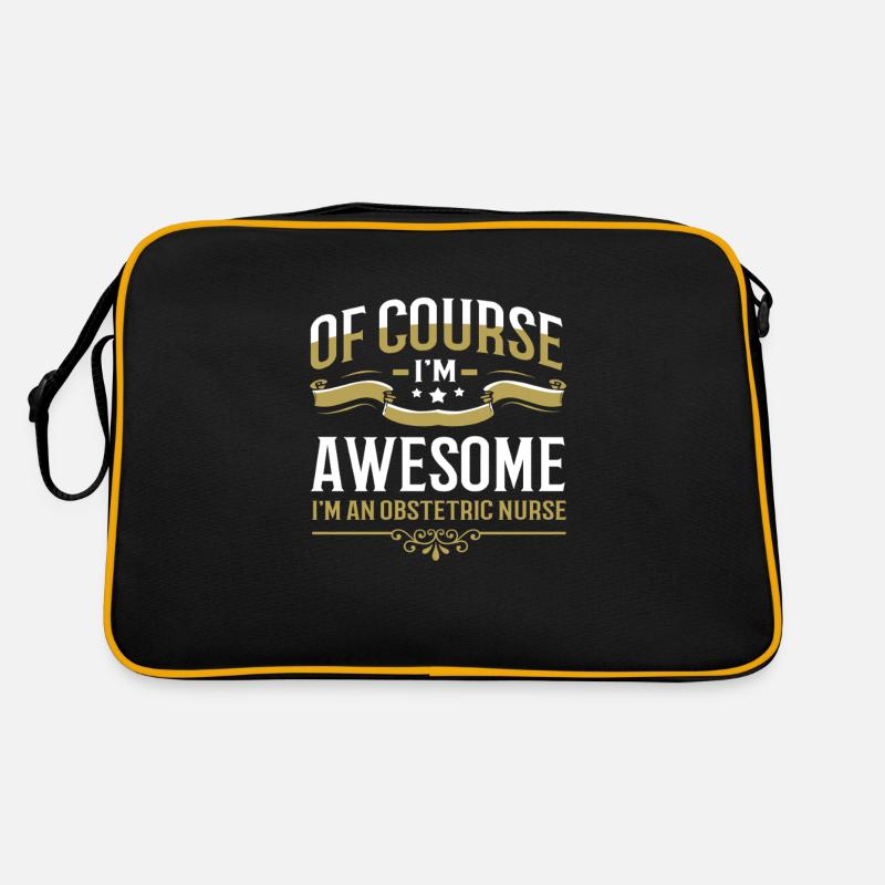 Schwangerschaft Krankenhaus Krankenschwester Retro Tasche