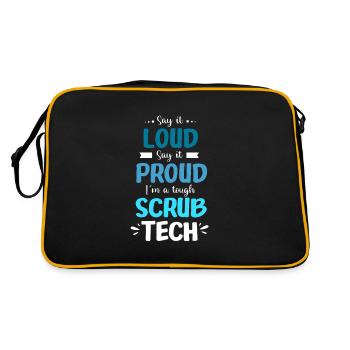 CTA Chirurg Chirurgie - Retro Tasche - Schwarz/Gold - Hinten