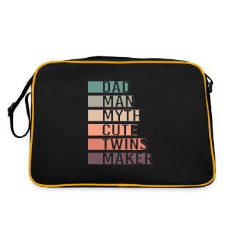 Papa jumeau Jumeaux Père - Sac Retro - noir/or - Dos