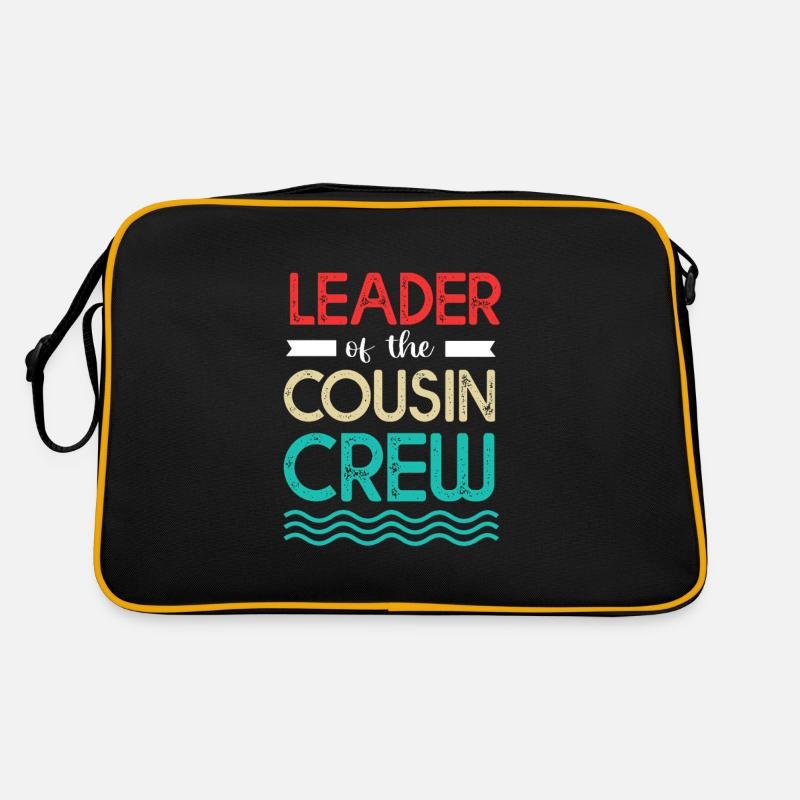 Cousin Crew - Retro Tasche - Schwarz/Gold