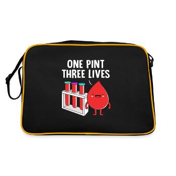 Blood donor Blood donation Blood donation - Retro Bag - black/gold - Back