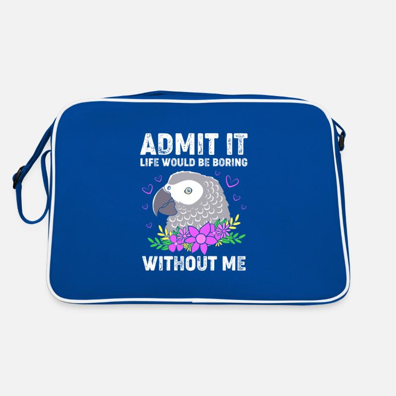 Parrot Gray Gray Parrot Retro Bag